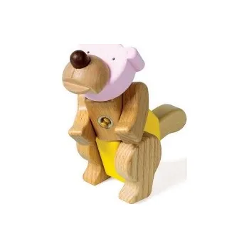 Dřevěná hračka Stavebnice Clickit - Medvěd