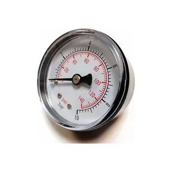 Kompresor Plastový Manometr LEO PG-P50A 0 - 10 bar - zadní připojení