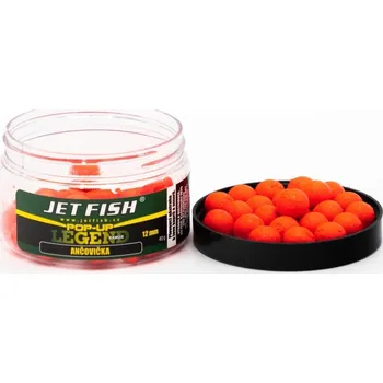 Boilies Jet Fish Plovoucí Boilie Legend Range Ančovička - 40 g 12 mm
