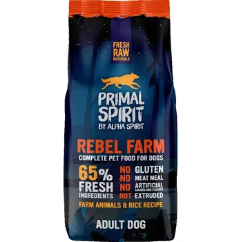 Primal Spirit Dog 65% Rebel Farm, 12 kg