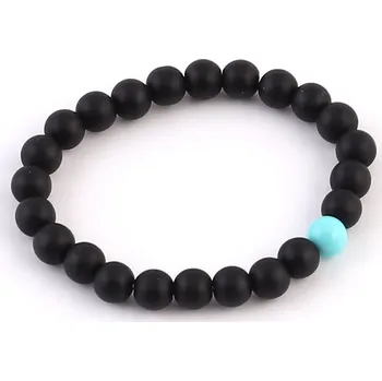Souprava šperků Náramek matný onyx a tyrkys