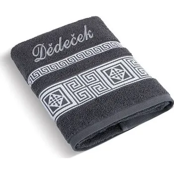 Ručník Froté osuška Dědeček 70x140 cm tmavě šedá