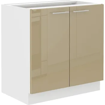 Kuchyňská skříňka Dřezová skříňka LARA CAPPUCINO 80 ZL 2F BB