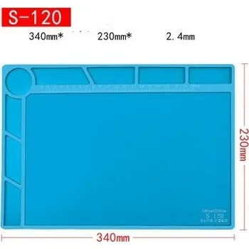 Sada nářadí Pracovní silikonová podložka 34x23cm, antistatická, tepelně odolná