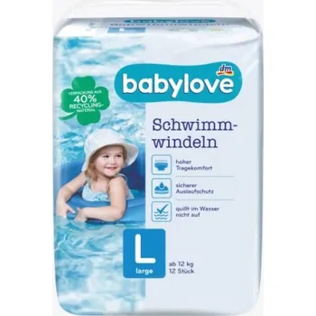 BABYLOVE DĚTSKÉ PLENKY DO VODY VEL. L NĚMECKO!