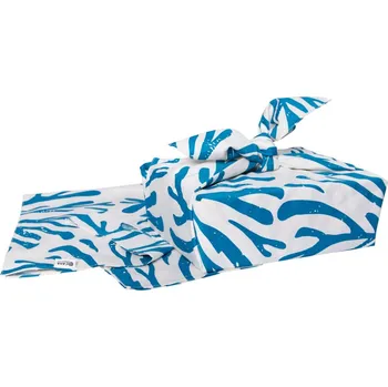 Nákupní taška Látka balicí – motiv Tierra Verde tealová