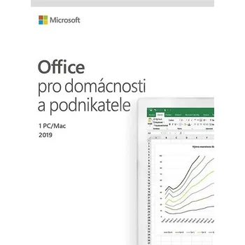 Microsoft Office 2019 pro domácnosti a podnikatele CZ, fyzická licence, T5D-03195, druhotná licence