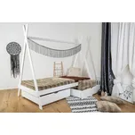 Vyspimese.CZ Dětská postel Indián-dva šuplíky 80x160 cm, bílá