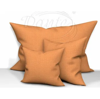 Dekorativní polštářek Dante Povlak na polštář Krep Uni oranž - 40 x 40 cm