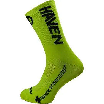 Cyklistické ponožky HAVEN Lite long žluto/černé Podkarta: 6-7