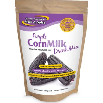 Sušené ovoce North American Herb & Spice | Sušená fialová kukuřice - CornMILK - 110 g Maiz Morado - pro přípravu nápoje s mlékem - 110 g