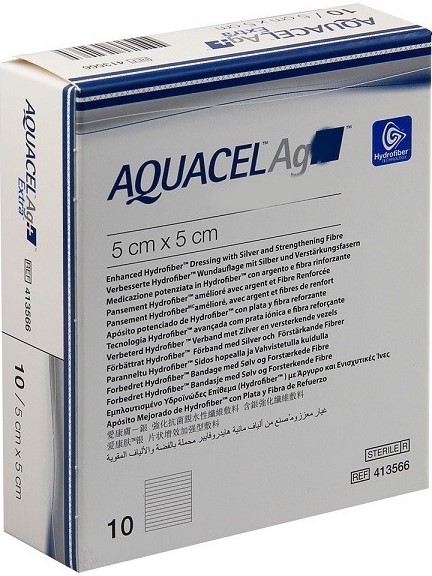 Aquacel Ag Foam neadhesivní 5 x 5 cm 10 ks