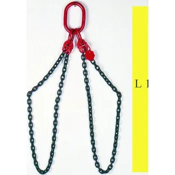 Upínací popruh Dvojitý kruhový nekonečný zvedací řetěz s okem 17 tun AK4-16-8-RG, celková délka 2,5 m