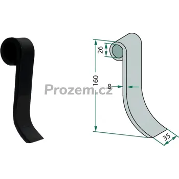 Mulčovací nůž pro Falc, 160/8/26 mm