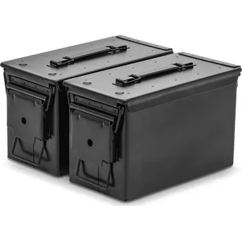 Zavazadlo na motocykl Ammo box - kovové army moto kufry 9L universal