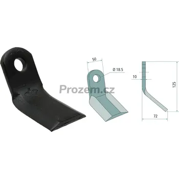 Mulčovací Y-nůž pro M.E.A.A.T., 125/10/18,5 mm