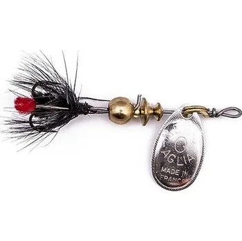 Umělá nástraha Mepps Aglia Mouche 2,5 g stříbrná/černá