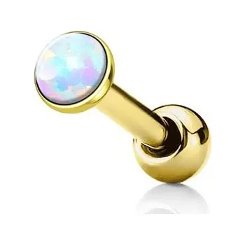 Piercing Šperky4U Zlacená cartilage piercing do ucha - CP1088GD-04