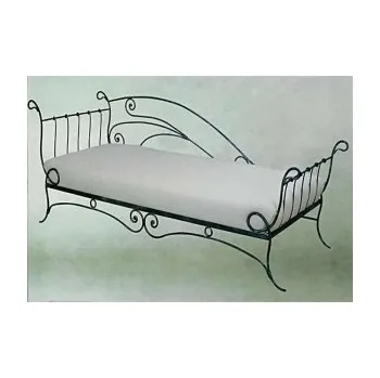 Postel Nábytek ATIKA s.r.o. Kovový otoman III Povrchová úprava: černá, Rozměr: 80 x 200 cm