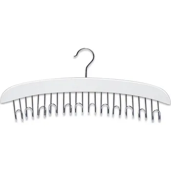 Věšák Organizér na opasky, 12 háčky, bílá barva, 43 x 6 x 18 cm, ZELLER