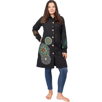 Dámský kabát Etno kabátek s potiskem Mandala Encounters, Sittar.cz XXL
