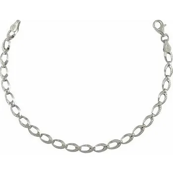 Náramek Stříbrný náramek agganciato oválky délka náramku 17cm