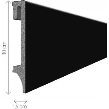 soklová lišta Podlahová lišta soklová VOX Espumo ESP406 - černá 2,4 m