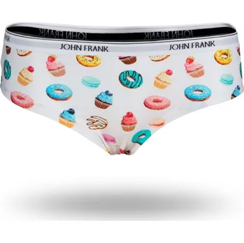 Kalhotky Dámské kalhotky hipster John Frank WJFD-H18 Bílá M