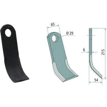 Mulčovací Y-nůž pro Ugeløse, UG4233, 215/6/29 mm