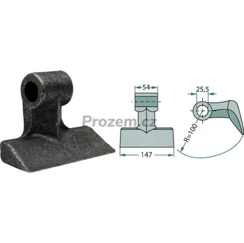 Kladivo Mulčovací kladivo pro Falc, 420682, 25,5/54/147 mm