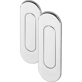 Stavebniny AC-T Servis ACT MUŠLE pro posuvné dveře SKRYTÁ OVÁL (chrom)