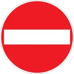 Podlahová značka – Jednosměrný provoz, 50 cm, PVC