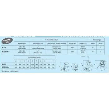 Kráječ zeleniny Robot kombinovaný R 301 D, krouhač zeleniny a kutr Robot coupe (2525) Sleva 3505Kč
