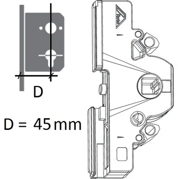 Příslušenství k oknu ROTO NX: Skříň převodu Dorn (v mm): 45