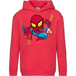 dětská levná mikina, kapuce, spiderman Barva: Red - červená, velikost: 116
