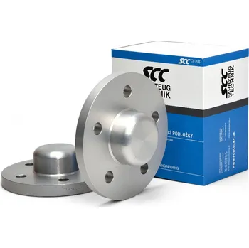 Tuning Rozšiřovací podložky SCC 15mm 5/112 - 66,6 mm s krytkou, 12055E šedý elox