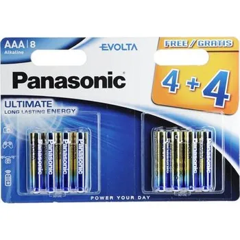 Baterie Panasonic Evolta AAA, 8ks