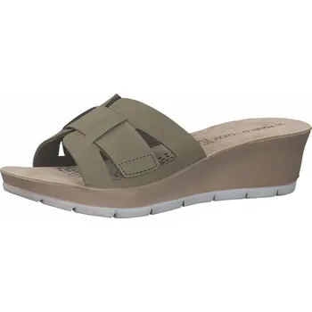 Dámské lodičky Marco Tozzi dámské pantofle 2-27503-28 Barva: olivová, Velikost: 39