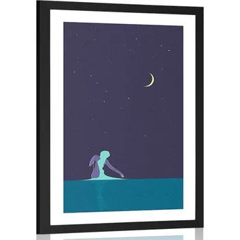 Plakát Dovido Plakát s paspartou tajemná noc