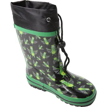 Chlapecká obuv Chlapecké holínky WOLF - Y2201B, černá / netopýři Barva: Černá, Velikost: 28