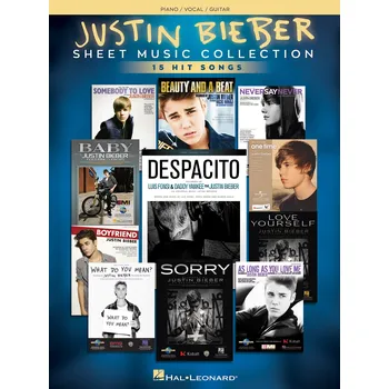 Justin Bieber - Sheet Music Collection - 15 Hit pro zpv, klavr s akordy na kytaru 987480