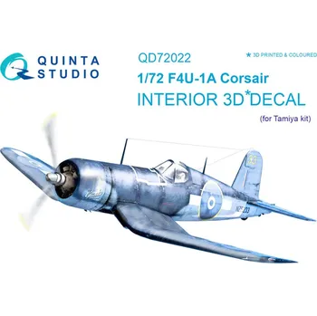 Plastikový model Quinta studio 1/72 F4U-1A Corsair 3D-Print&col.Interior (TAM)