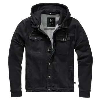 Pánská casual bunda Bunda Brandit Cradock Denim Sweat Jacket černá - 5XL