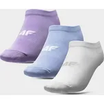 4F HJL22-JSOD003 WHITE MELANGE+LIGHT BLUE+LIGHT VIOLET Ponožky EU 32/35 HJL22-JSOD003 WHITEBLUEVIOLET