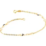 Dámský zlatý ovískový náramek ZLNA883F 18 cm + Dárek zdarma