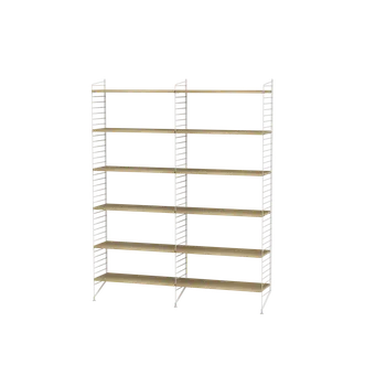 Obývací stěna String sestava, Provedení dub, Provedení béžová