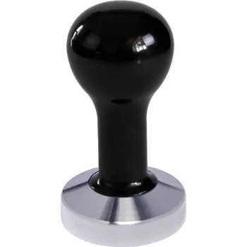 Buna café tamper, kov, černý, 56 mm, nerez mat, plochý