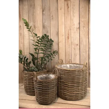 Květináč Ratanové květináče s uchy Velikost: Velký