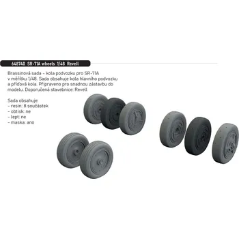 Plastikový model Eduard 1/48 SR-71A wheels (REVELL)