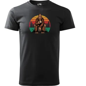 Tričko Basic s motivem "Gorila", Malfini - NakupTextil Barva: 01-černá, Velikost: XXL